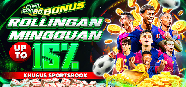 BONUS CASHBACK MINGGUAN SPORTS UP TO 15%